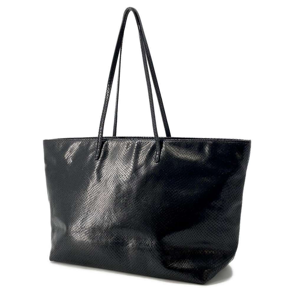 Fendi Tote Bag Logo Python Black - image 2